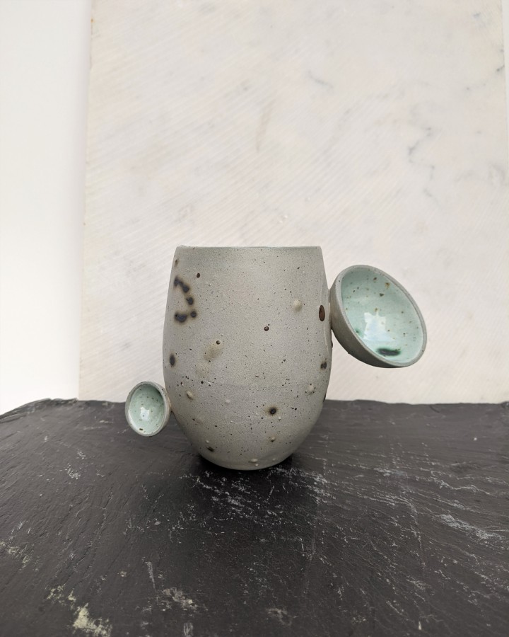 Green clay mug No. 2