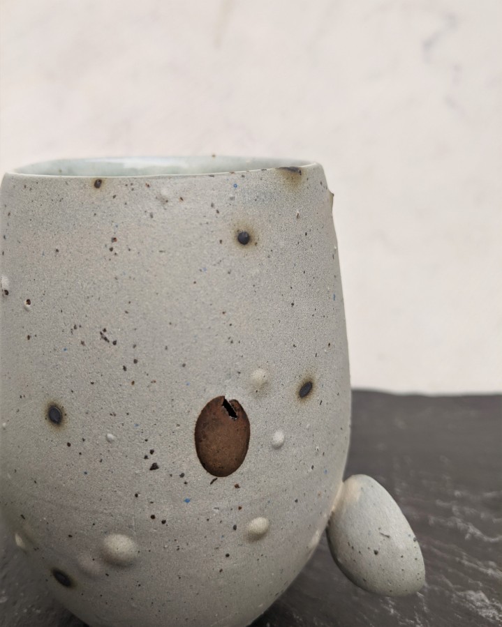 Green clay mug No. 2